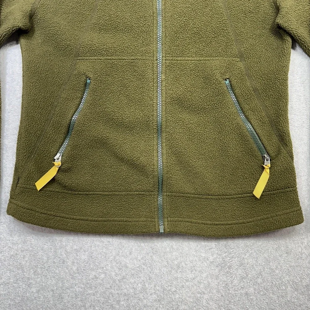 Vintage Patagonia Synchilla Jacket Women Medium Brown Green Zip Pockets 2000 USA